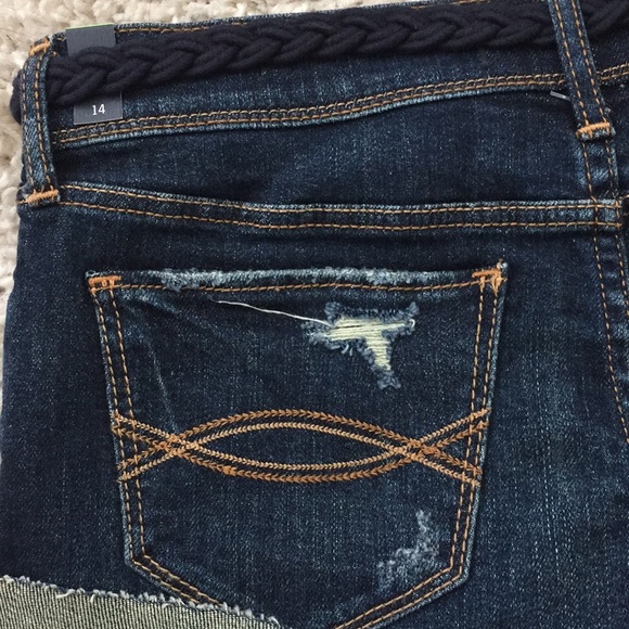 NWT Abercrombie kids distressed denim shorts - Picture 6 of 7